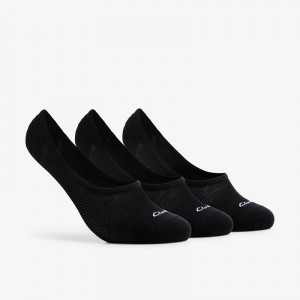 Clarks 3 Pack Liners Czarne | CLKS-84187