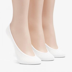 Clarks 3 pack Solid Liner Sock Białe | CLKS-84634