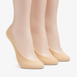 Clarks 3 pack Solid Liner Sock Brązowe | CLKS-84174