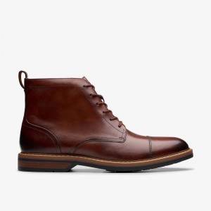 Clarks Aldwin Cap Brązowe | CLKS-84447