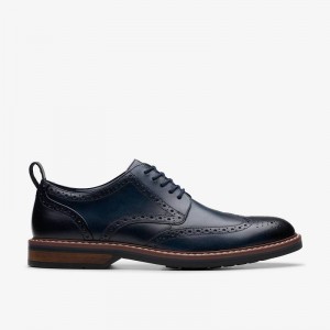 Clarks Aldwin Limit Granatowe | CLKS-84342
