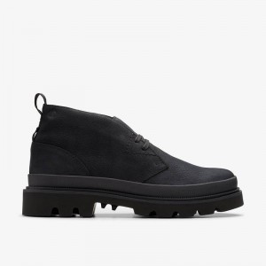 Clarks Badell Desert Boot Czarne | CLKS-84573