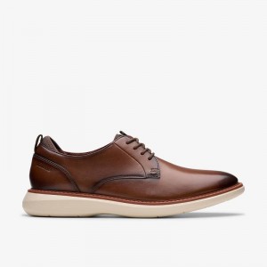 Clarks Brantin Plain Ciemny Brązowe | CLKS-84475