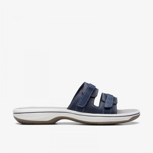 Clarks Breeze Piper Granatowe | CLKS-84921