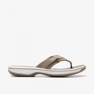 Clarks Breeze Sea Szare Brązowe | CLKS-84897