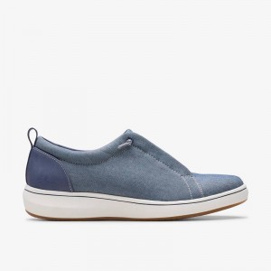 Clarks Breeze Sky Lace Granatowe | CLKS-85182