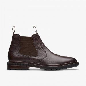 Clarks Burchill Up Ciemny Brązowe | CLKS-84421