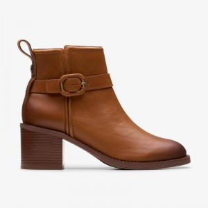 Clarks Chamberly Trim Brązowe | CLKS-85510