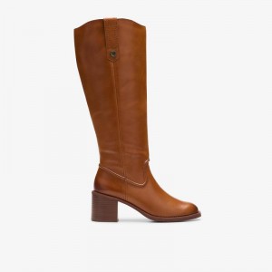Clarks Chamberly Up Brązowe | CLKS-85500