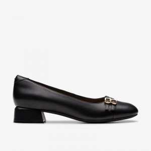 Clarks Daiss 30 Court Czarne | CLKS-85213