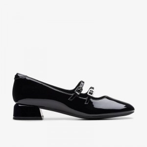 Clarks Daiss 30 Shine Czarne | CLKS-85045