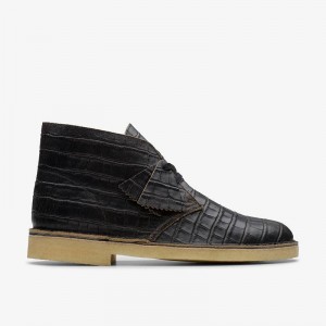 Clarks Desert Boot Czarne | CLKS-84594
