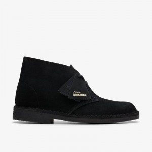 Clarks Desert Boot Czarne | CLKS-85550