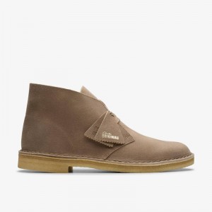 Clarks Desert Boot Szare Brązowe | CLKS-84604