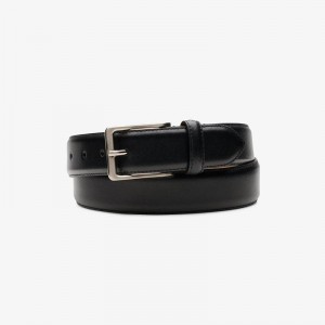 Clarks Dress Belt Burnished Czarne | CLKS-84200