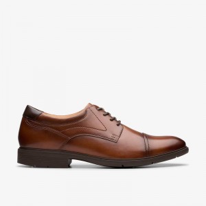 Clarks Eldredge Cap Ciemny Brązowe | CLKS-84431