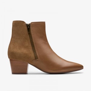 Clarks Ellanie Vibe Szare Brązowe | CLKS-85464