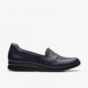 Clarks Ellowyn Penny Granatowe | CLKS-84987