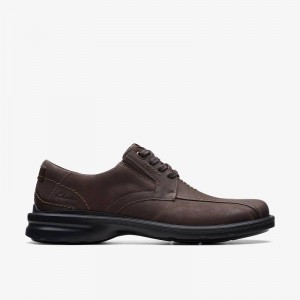 Clarks Gessler Lace Ciemny Brązowe | CLKS-84350