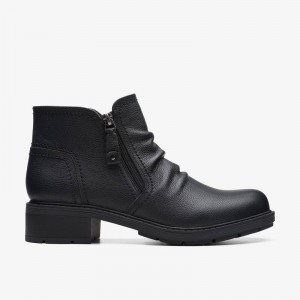 Clarks Hearth Dove Czarne | CLKS-85523