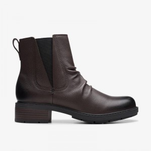 Clarks Hearth Rose Ciemny Brązowe | CLKS-85599