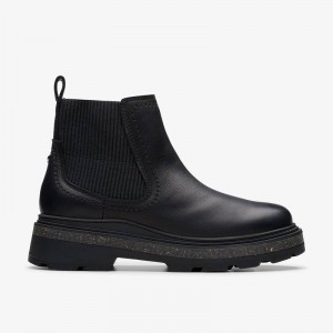 Clarks Hencroft Step Waterproof Czarne | CLKS-85512