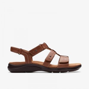 Clarks Kitly Step Brązowe | CLKS-84943