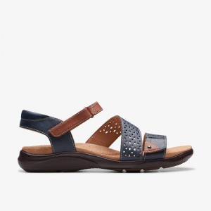 Clarks Kitly Way Granatowe | CLKS-84940