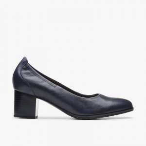 Clarks Loken Step Granatowe | CLKS-85127