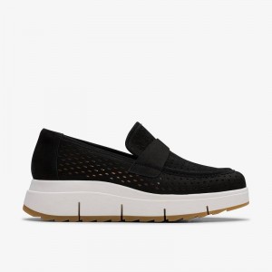 Clarks Loriini Edge Czarne | CLKS-84813