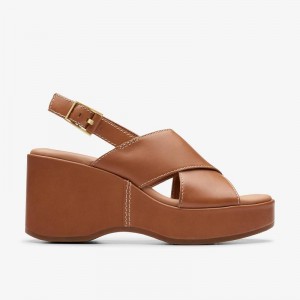 Clarks Manon Wish Brązowe | CLKS-84973