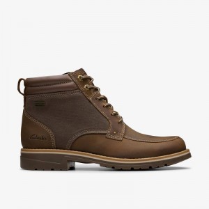 Clarks Morwell Zip Brązowe | CLKS-84530