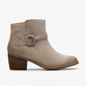 Clarks Neva Buckle Szare | CLKS-85447