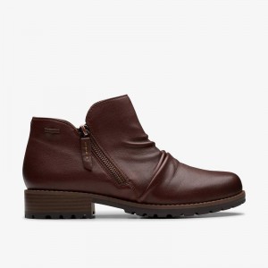 Clarks Nissini Top Waterproof Brązowe | CLKS-85453