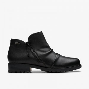Clarks Nissini Top Waterproof Czarne | CLKS-85450