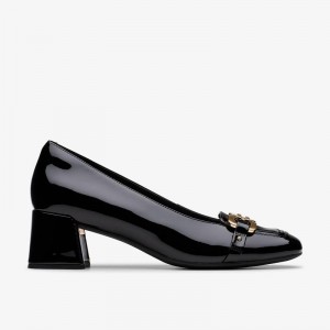 Clarks Nyta 45 Court Czarne | CLKS-85227
