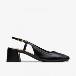 Clarks Nyta 45 Sling Czarne | CLKS-85231