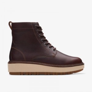 Clarks Orianna Lace Ciemny Brązowe | CLKS-85568