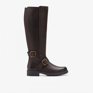 Clarks Orinoco2 Tall Ciemny Brązowe | CLKS-85480