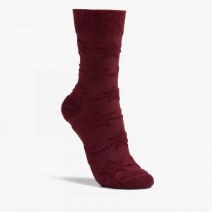 Clarks Raised Star Sol Sock Bordowe | CLKS-84660