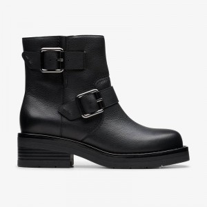Clarks Rebelle Buckle Czarne | CLKS-85515
