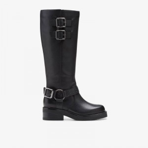 Clarks Rebelle Long Czarne | CLKS-85562