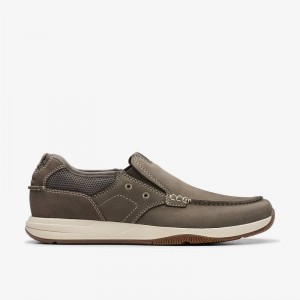 Clarks Sailview Step Szare Brązowe | CLKS-84279