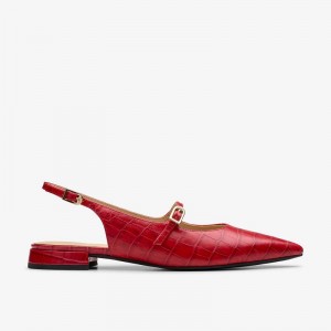 Clarks Sensa15 Shine Czerwone | CLKS-85293