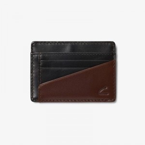 Clarks Shine Credit Card Holder Czarne Brązowe | CLKS-84159