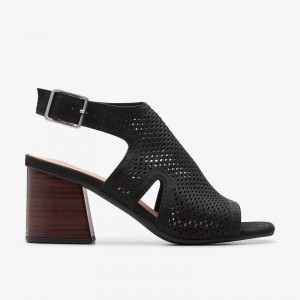Clarks Siara 65 Flow Czarne | CLKS-84972