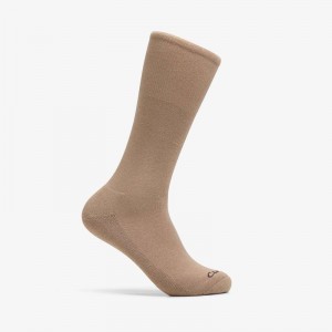 Clarks Solid Crew Sock Szare Brązowe | CLKS-84177