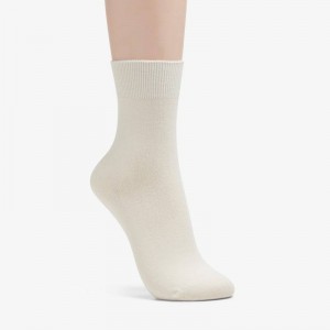 Clarks Solid Dress Crew Białe | CLKS-84631
