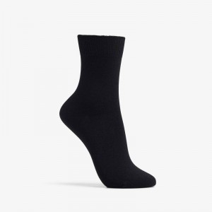Clarks Solid Dress Crew Sock Czarne | CLKS-84656