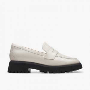 Clarks Stayso Edge Białe | CLKS-84890